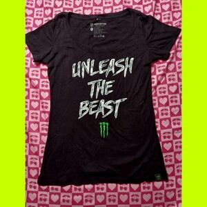 Rare Vintage Monster Energy Drink Unleash The Beast Shirt